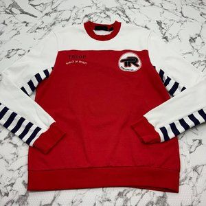 Men's Troop Red | White | Black Crewneck Sweater